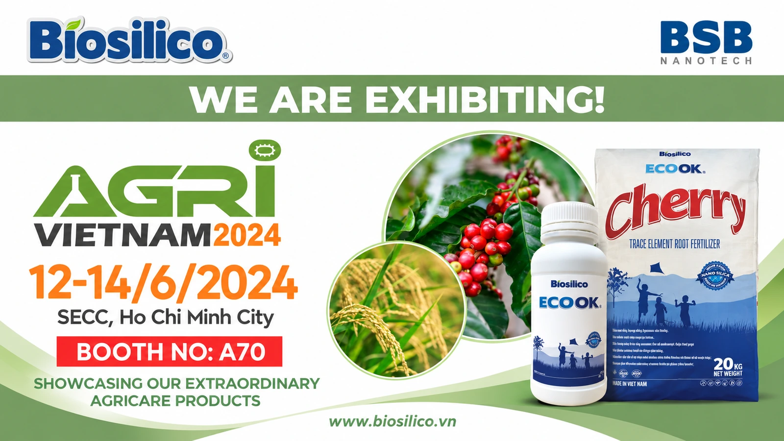 BSB at AGRI VIETNAM 2024 — landscape poster, Booth A70