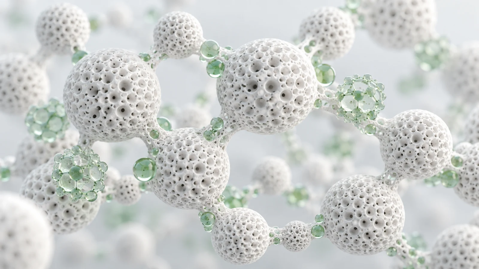 Porous silica nanotechnology — conceptual illustration